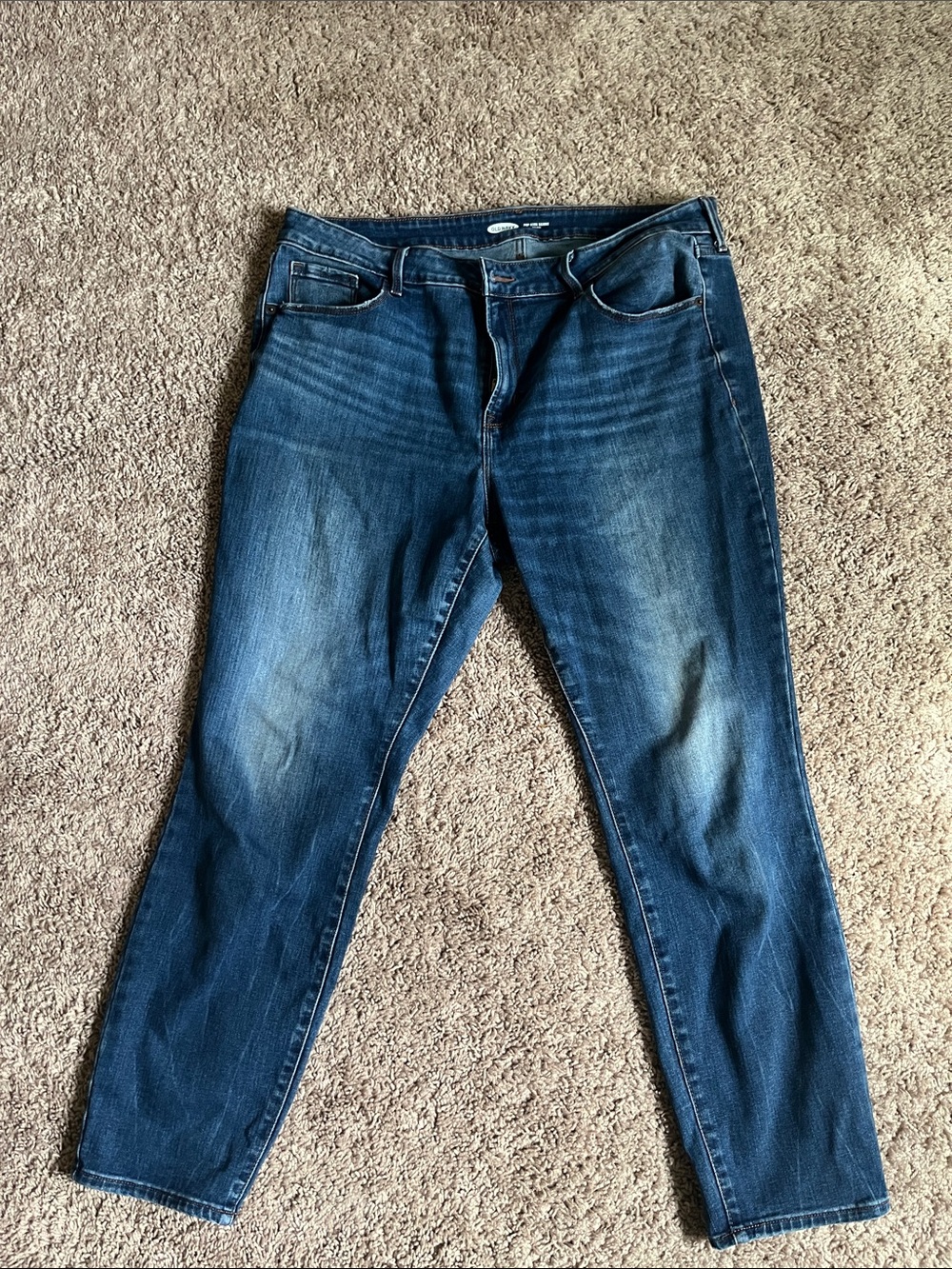 Old Navy Pop Icon Classic Women's Blue Denim Jeans - Comfortable Stretch